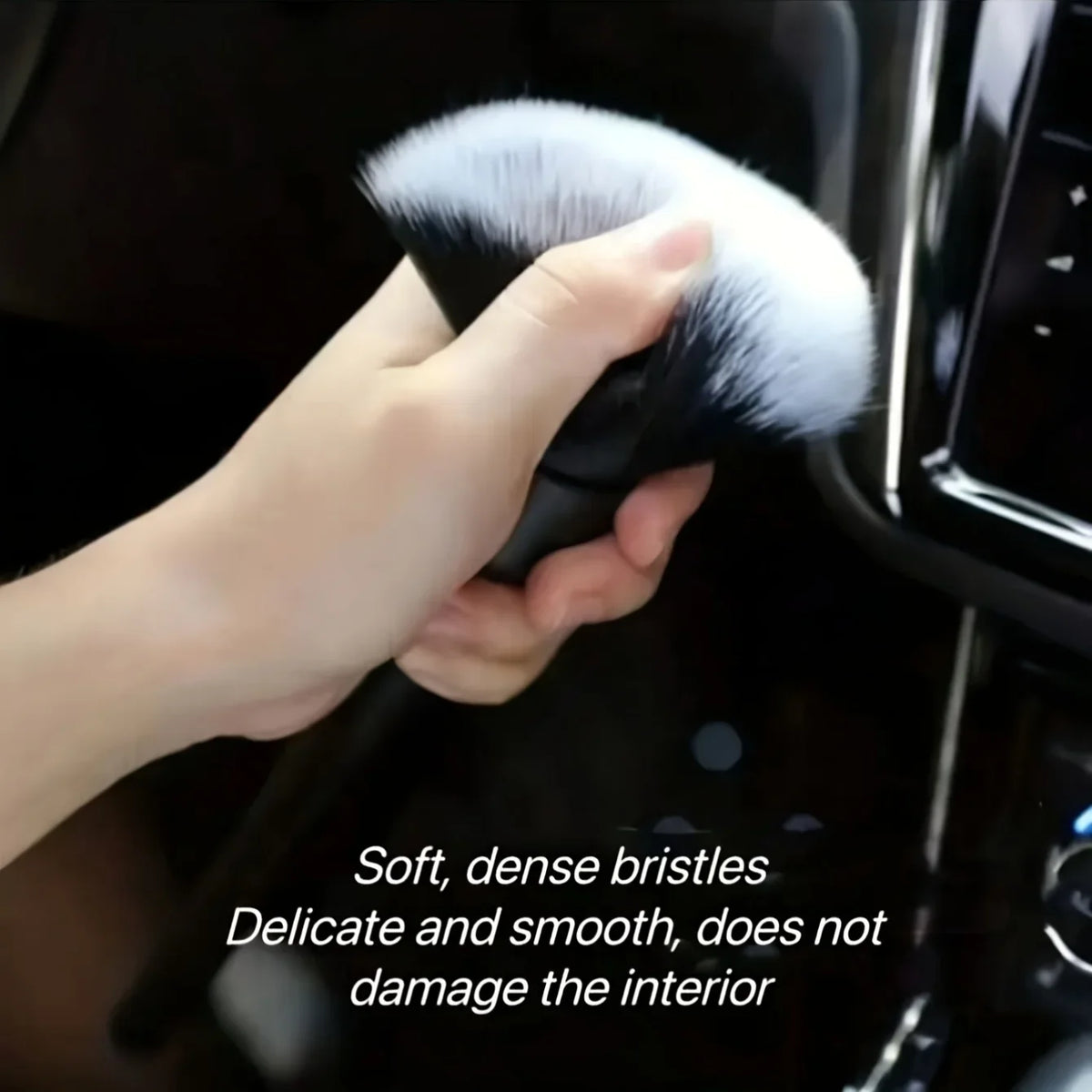 Car Interior Detailing Brush – Soft Bristle Dashboard Duster Car Detailing Brush Axl
