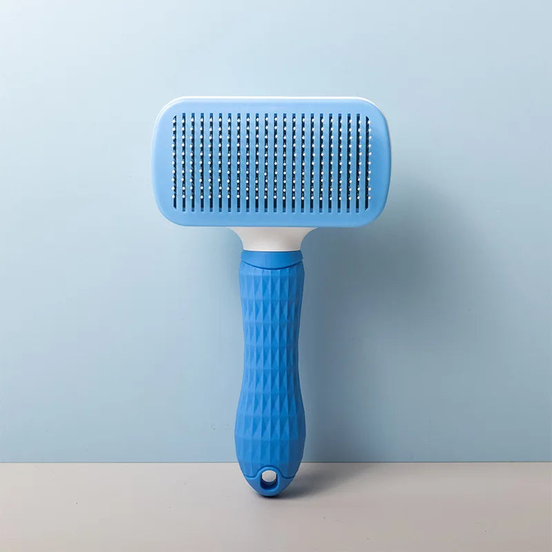 Self-Cleaning Pet Grooming Brush for Dogs & Cats Pet Grooming Brush Axl Blue 1pc