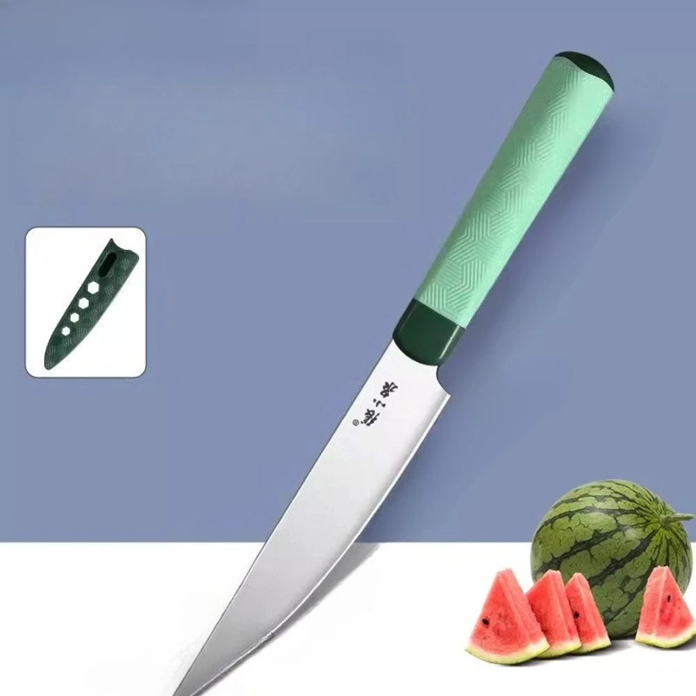 PLYS Stainless Steel Watermelon Fruit Knife with Sheath Fruit Knife Axl style A
