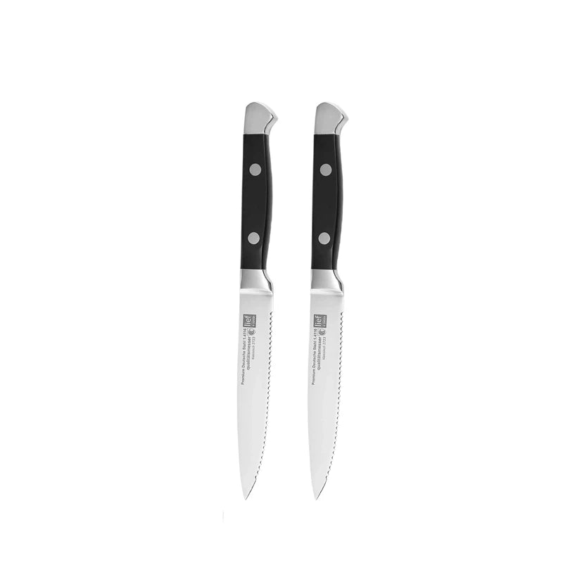 Classic Stainless Steel Steak Knife Set – Polished Handles Steak Knife Set Axl 2 Pc Knife Set