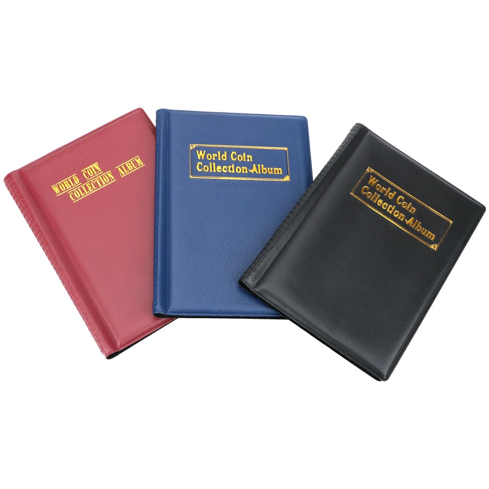 120-Pocket Coin Collection Album – PVC Collector Book Coin Collection Album Axl