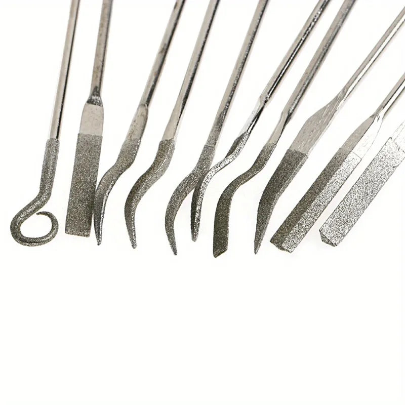 10-Pc Diamond Riffler Files Set – Jewelry, Watch & Metal Tools Diamond Riffler Files Axl