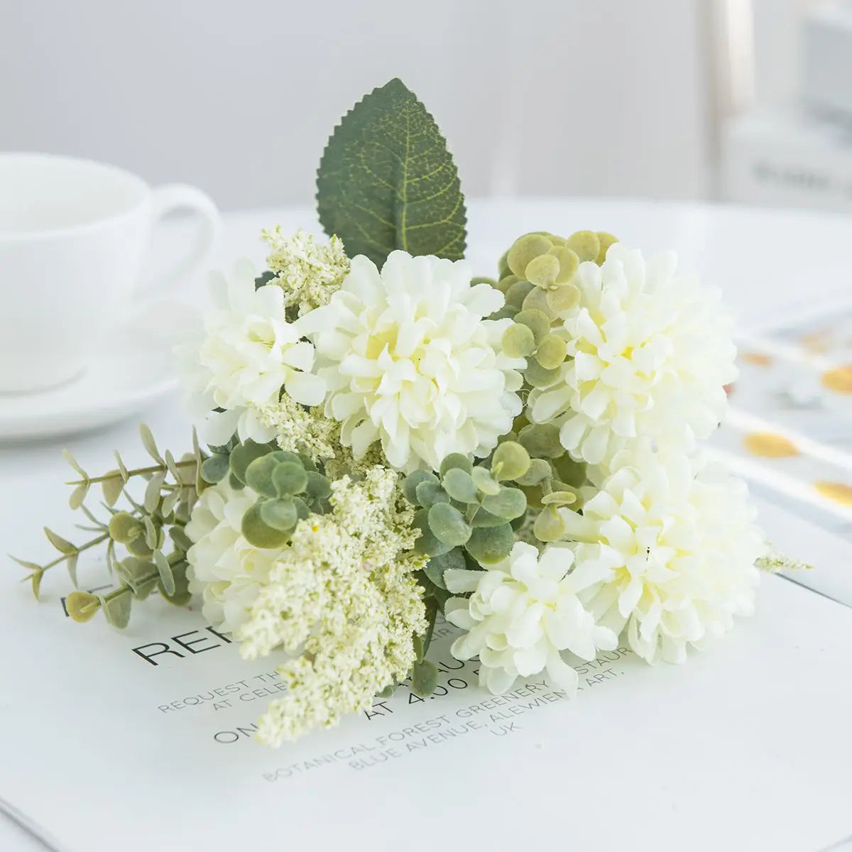 Silk Chrysanthemum Artificial Flower Bouquet – Wedding & Home Décor Artificial Flower Bouquet Axl color 1 1 pc