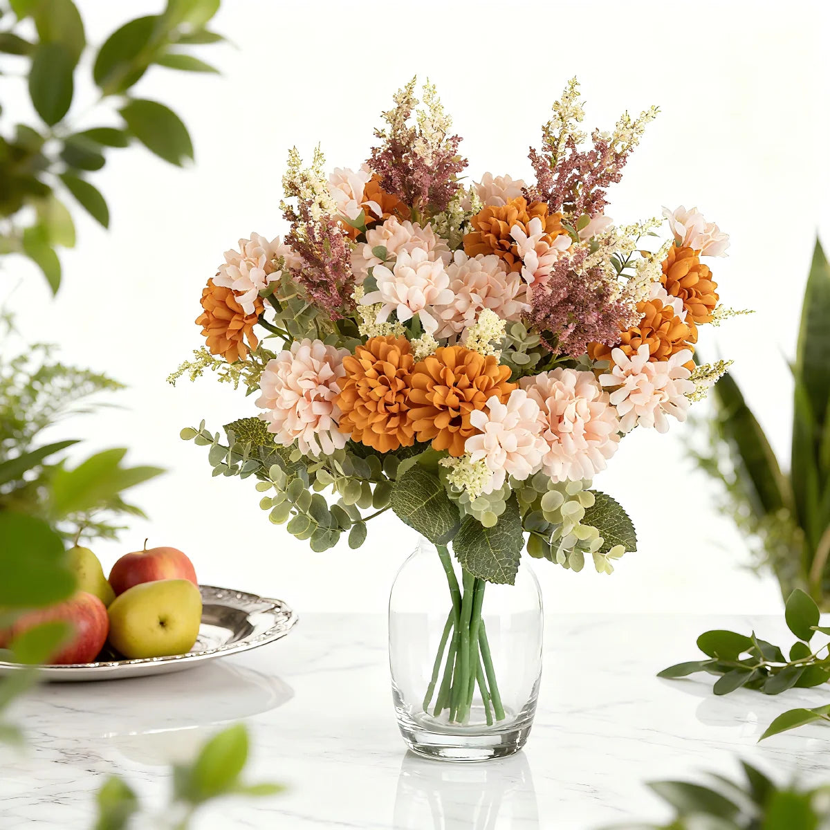 Silk Chrysanthemum Artificial Flower Bouquet – Wedding & Home Décor Artificial Flower Bouquet Axl