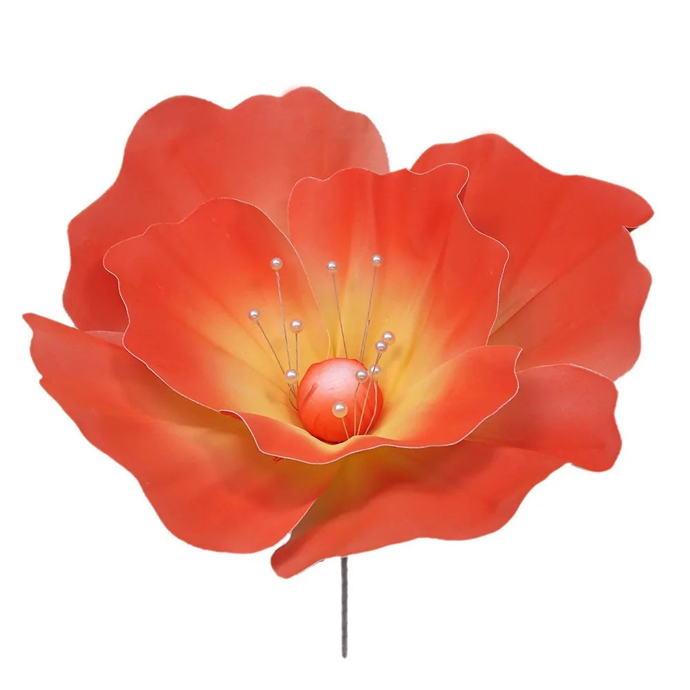 40cm Giant Artificial Poppy Flower – Wedding & Party Décor Artificial Flower Décor Axl