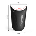 Universal Motorcycle Extended Front Mudguard Splash Guard ABS Motorcycle Mudguard Axl Black