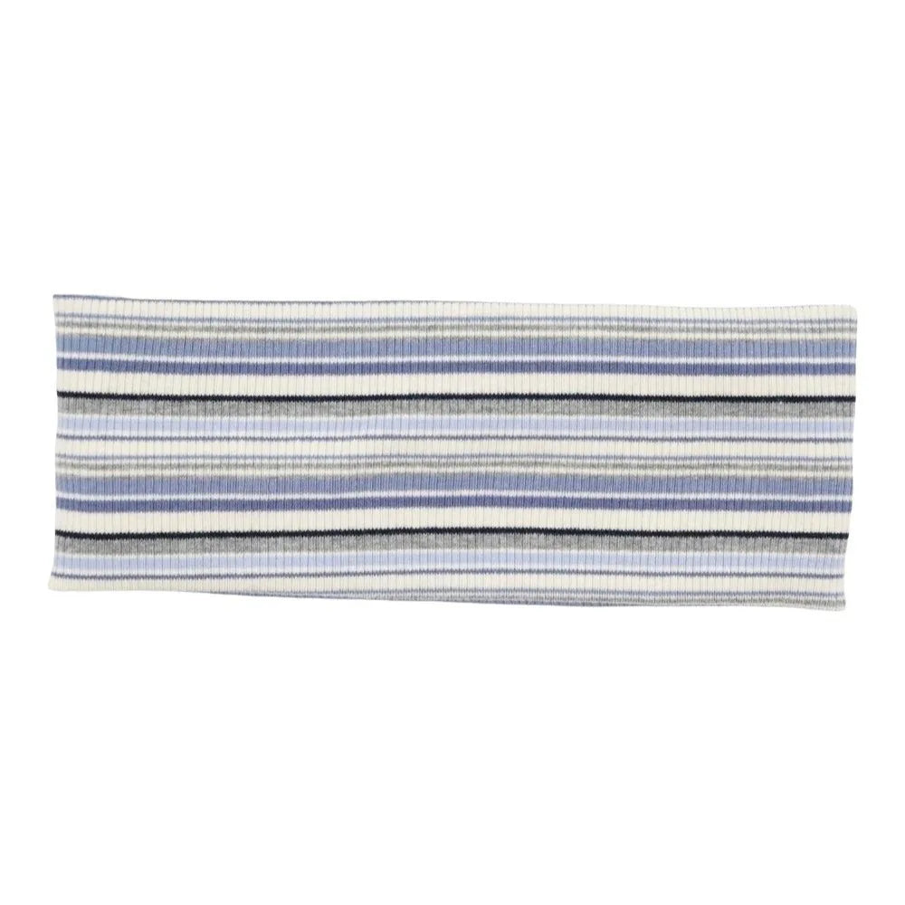 Wide Elastic Striped Sports Headband – Non-Slip Yoga & Tennis Sports Headband Axl Blue