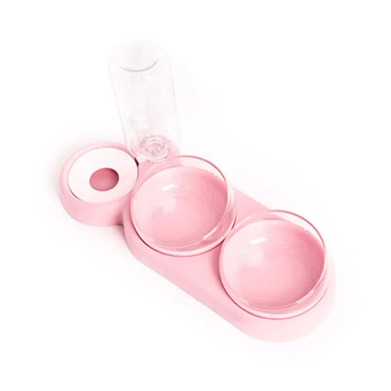 3-Bowl Automatic Pet Feeder & Water Dispenser | Cats & Dogs Automatic Pet Feeder Axl Pink