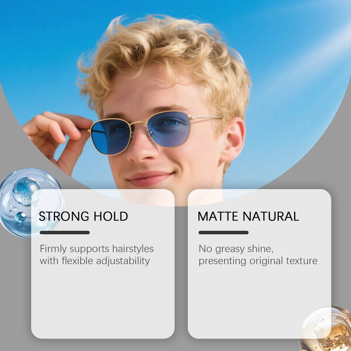 Men's Matte Hair Styling Clay – Strong Hold & Natural Finish 50g Hair Styling Clay Axl