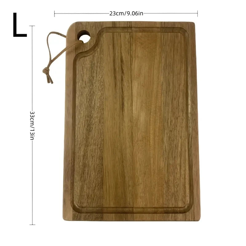 Large Acacia Wood Cutting Board – Meat, Veg, Fruit & Cheese Wood Cutting Board Axl