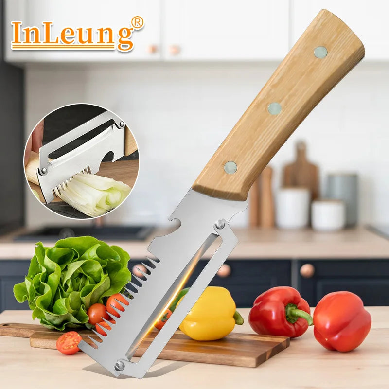 3-in-1 Stainless Steel Paring Knife & Vegetable Peeler Vegetable Peeler Knife Axl