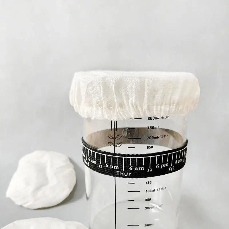 Reusable Unbleached Cotton Jar Filter Cloth & Strainer Set Kitchen Strainer Cloth Axl