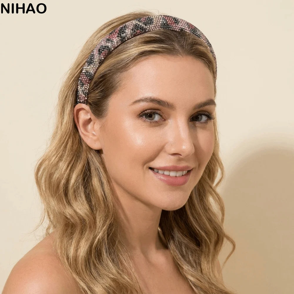 Sparkly Rhinestone Headband – Baroque Wide Hairband for Women Rhinestone Headband Axl