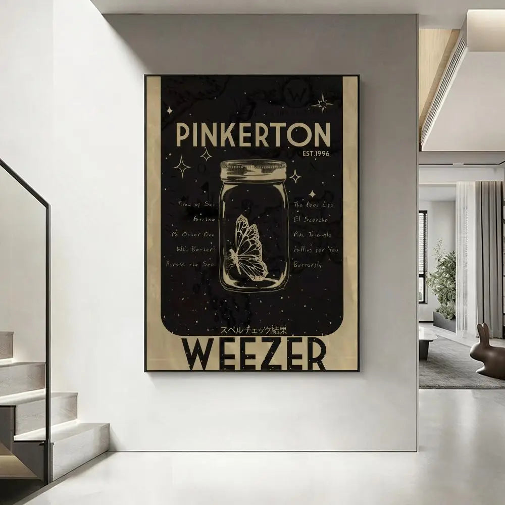 Weezer Band HD Art Poster – Waterproof Sticky Wall Decor Wall Art Poster Axl White11 30X40cmNoframe