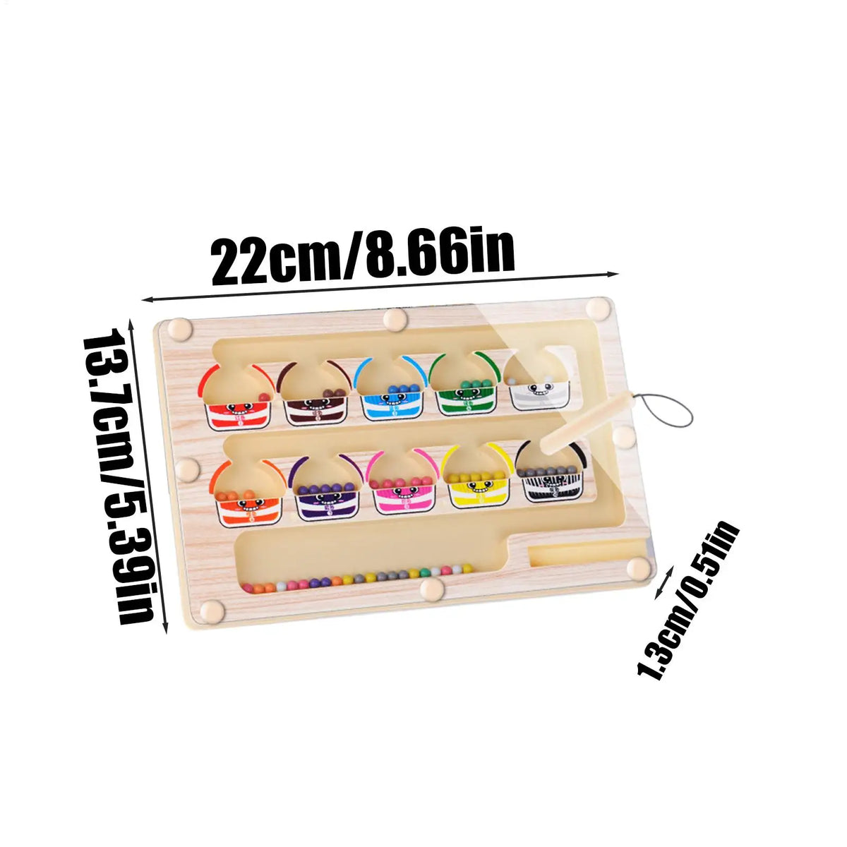 Magnetic Color & Number Maze Toy – Educational Game for Kids 3+ Educational Maze Toy Axl