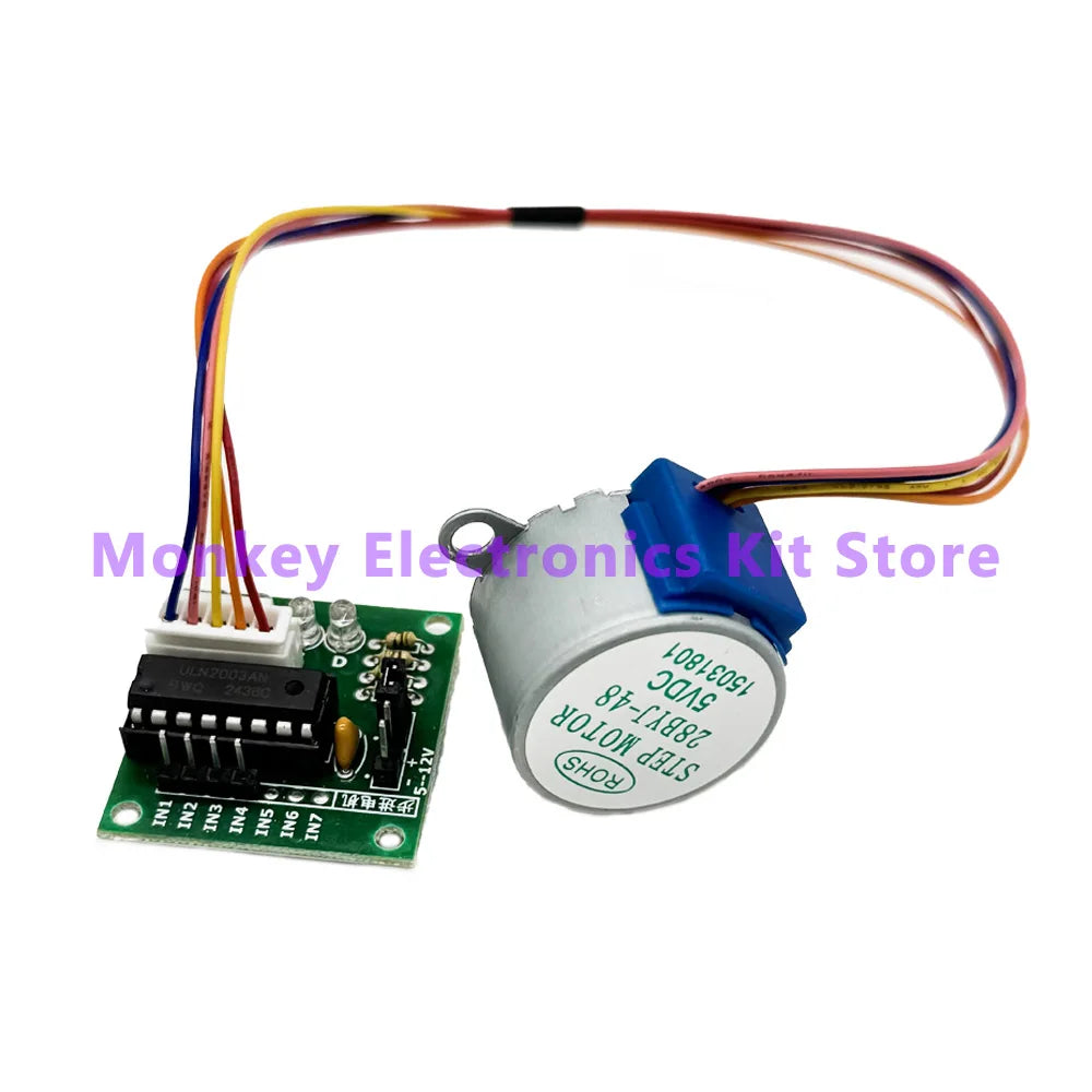 28BYJ-48 5V Stepper Motor & ULN2003 Driver Board DIY Kit Stepper Motor Kit Axl 28YBJ48 ULN2003