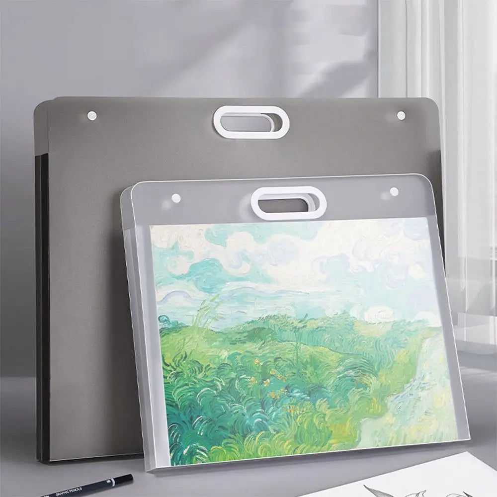 Portable 4-Layer Art Portfolio Bag – Waterproof 4K/8K/16K Organizer Art Portfolio Bag Axl