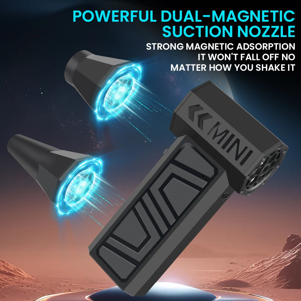 Electric Air Duster 130000RPM 4-Speed Turbo Fan – Type-C USB Electric Air Duster Axl