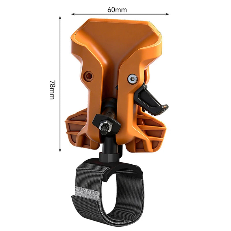 Self-Locking Drill Holder Belt Clip | Quick Release Tool Hook Tool Belt Clip Axl Yellow