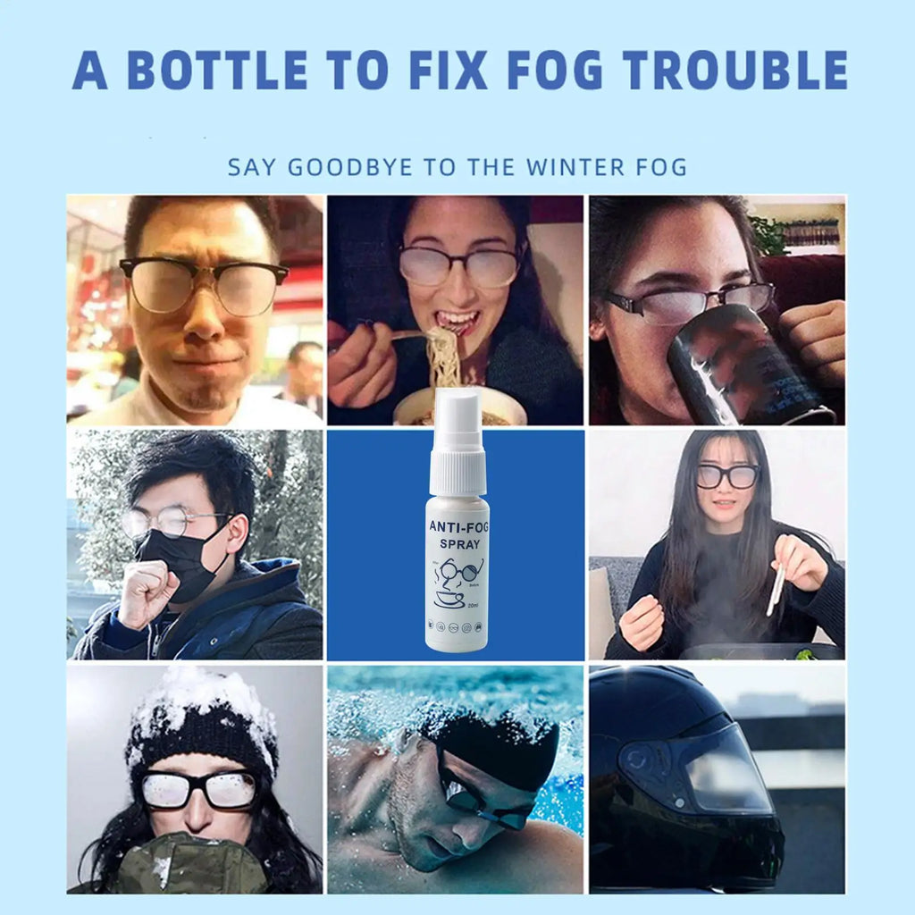 Anti-Fog Spray for Glasses, Windshield & Mirrors – 20ml Anti-Fog Lens Spray Axl