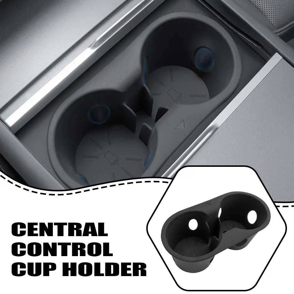 Silicone Cup Holder Insert for Tesla Model Y 2025 | Anti-Spill Car Cup Holder Insert Axl