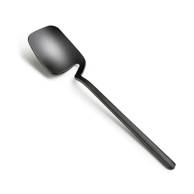 Long Handle Stainless Steel Dessert Spoon | Coffee & Ice Cream Dessert Spoon Axl black