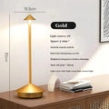 Rechargeable Cordless LED Touch Table Lamp | 3-Level Dimmer LED Table Lamp Axl Gold