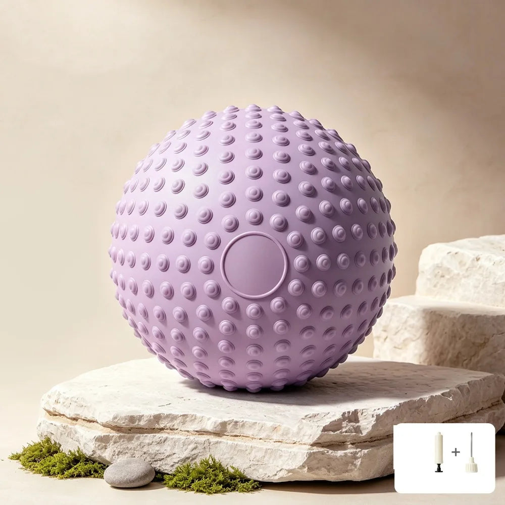 Anti-Burst PVC Yoga Ball – 25cm Fitness & Massage Ball Yoga Fitness Ball Axl Purple