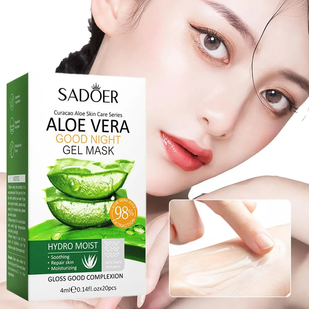 SADOER Aloe Vera Collagen Sleep Face Mask – 20pcs Box Sleeping Face Mask Axl