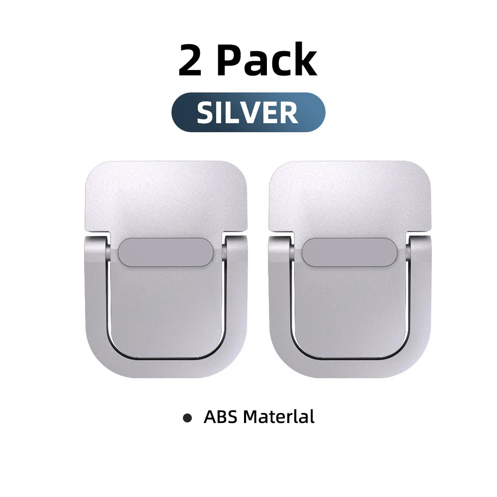 Ultra-Thin Foldable Laptop Stand – Portable Ergonomic Riser Laptop Stand Axl Silver single level