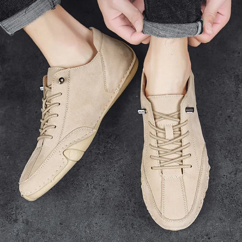 Men's Retro Driving Loafers – Breathable Casual Shoes | ZULIWAGN Men's Driving Loafers Axl