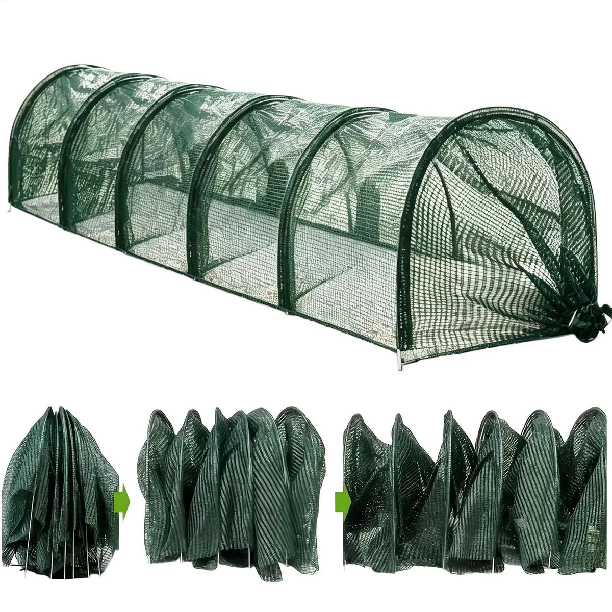 Foldable Chicken Tunnel Run – Outdoor Poultry & Pet Enclosure Poultry Tunnel Run Axl