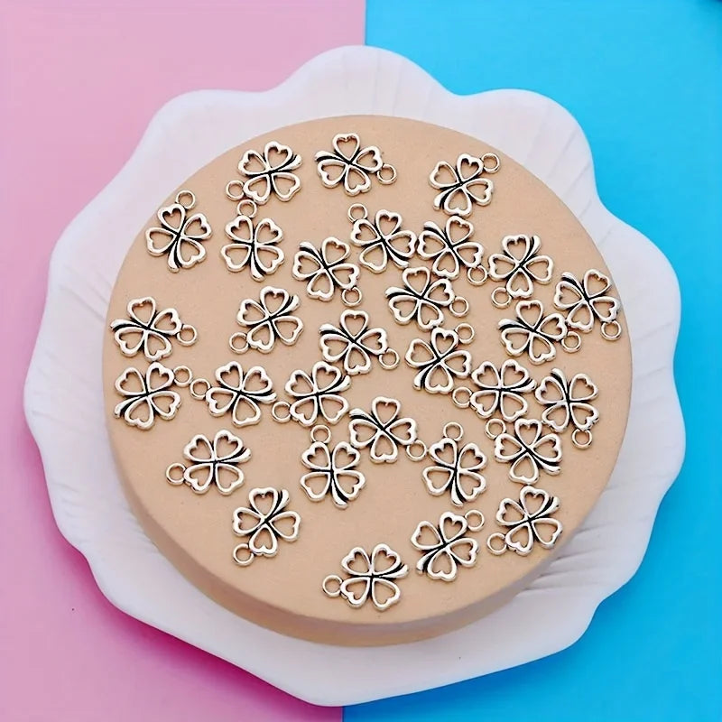 Antique Clover Charms Pendants for DIY Jewelry Making Jewelry Making Charm Axl