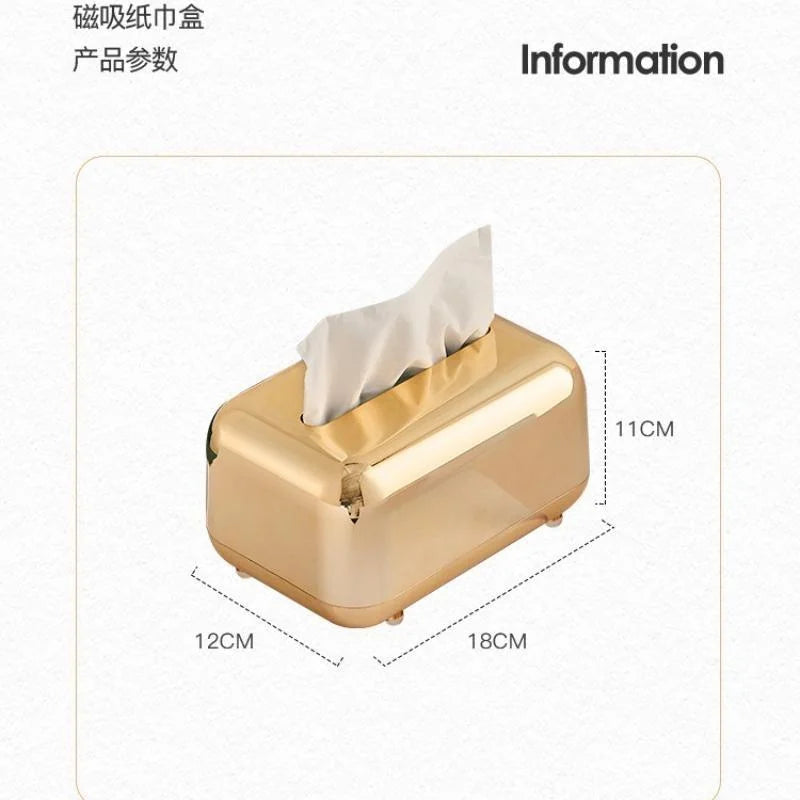Luxury Gold Tissue Box Cover – Decorative Napkin Holder Tissue Box Holder Axl