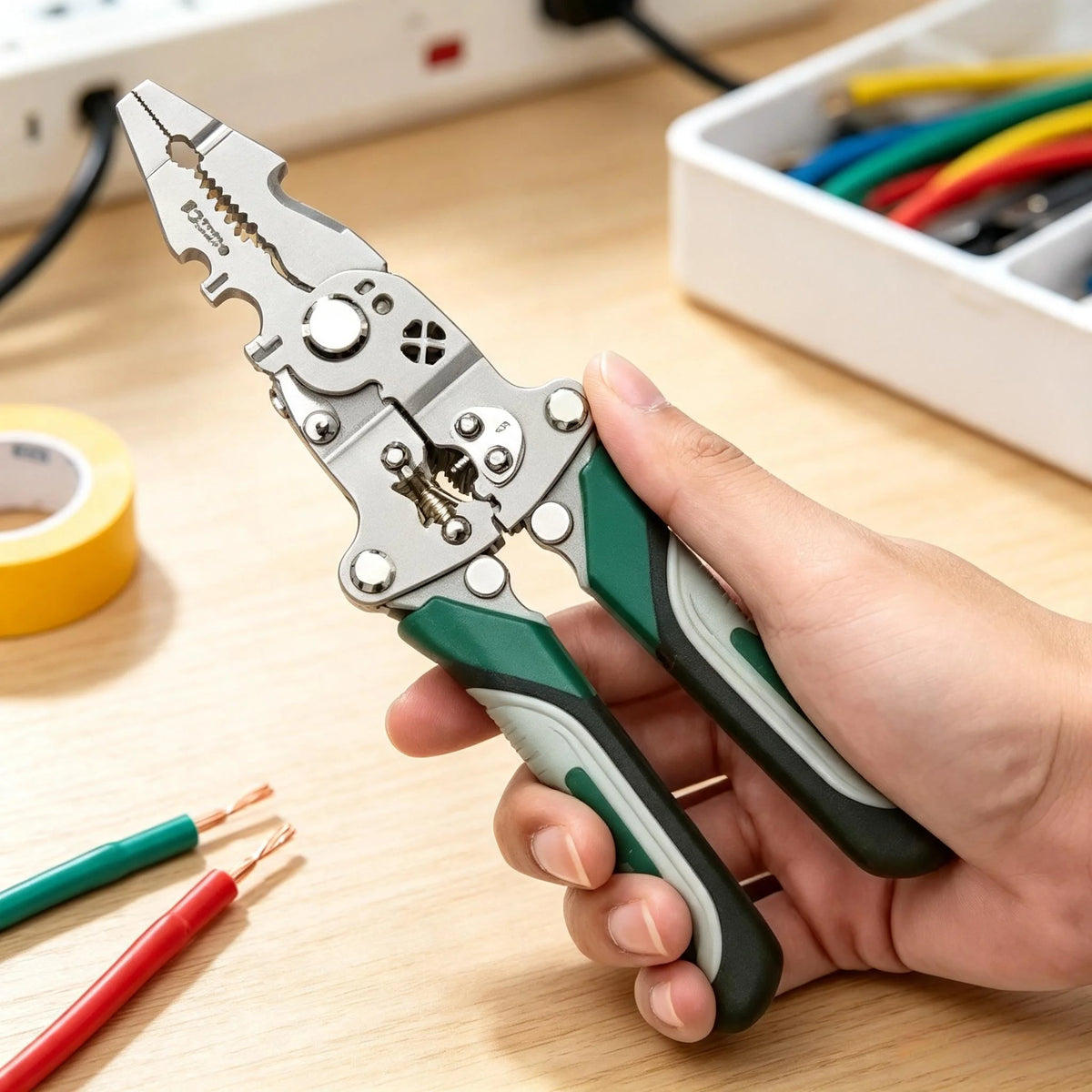 Foldable Wire Stripper Pliers – 4-in-1 Electrician Hand Tool Wire Stripper Pliers Axl 1pcs