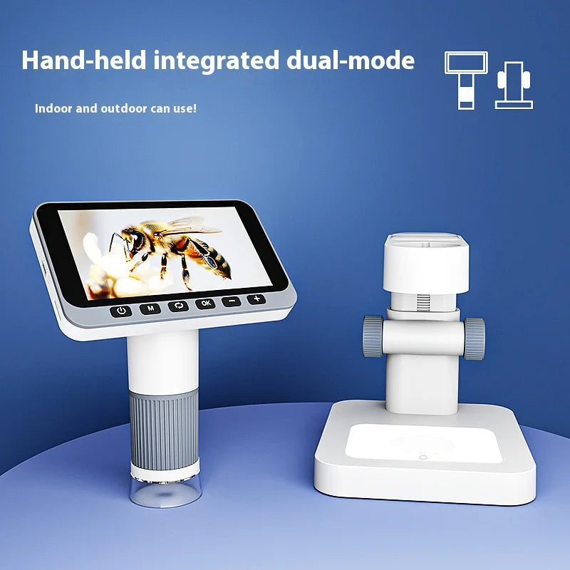 Portable Digital Microscope 4.5" IPS Screen 500x Magnification Digital Microscope Axl