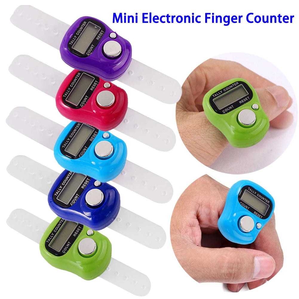 Mini Digital Finger Ring Counter – Knitting Row & Tally Clicker Finger Ring Counter Axl