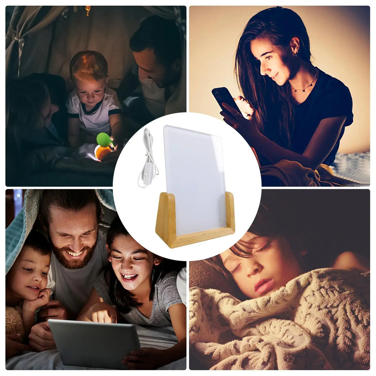 LED Acrylic Sublimation Night Light Photo Frame Display Stand LED Photo Frame Axl