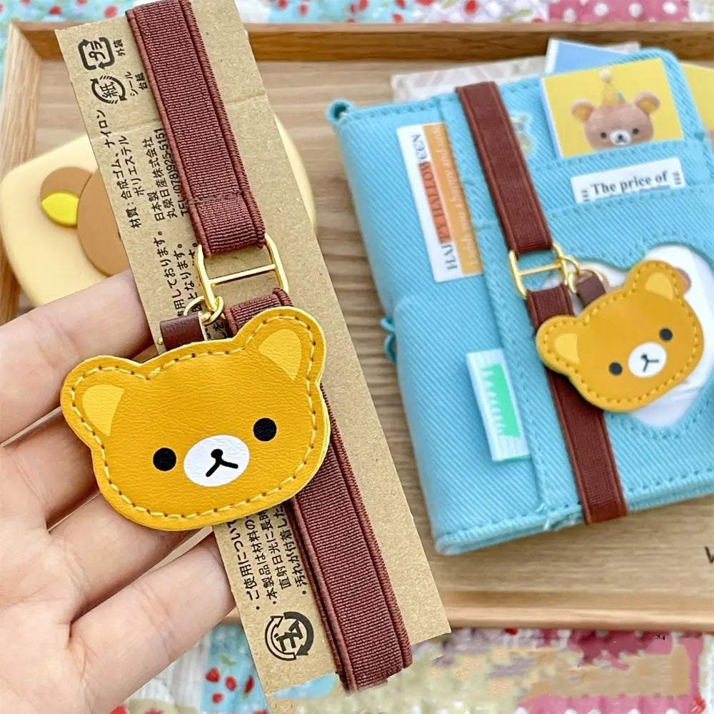 Cute Bear Notebook Strap – Adjustable Elastic Band for Journals Notebook Strap Axl