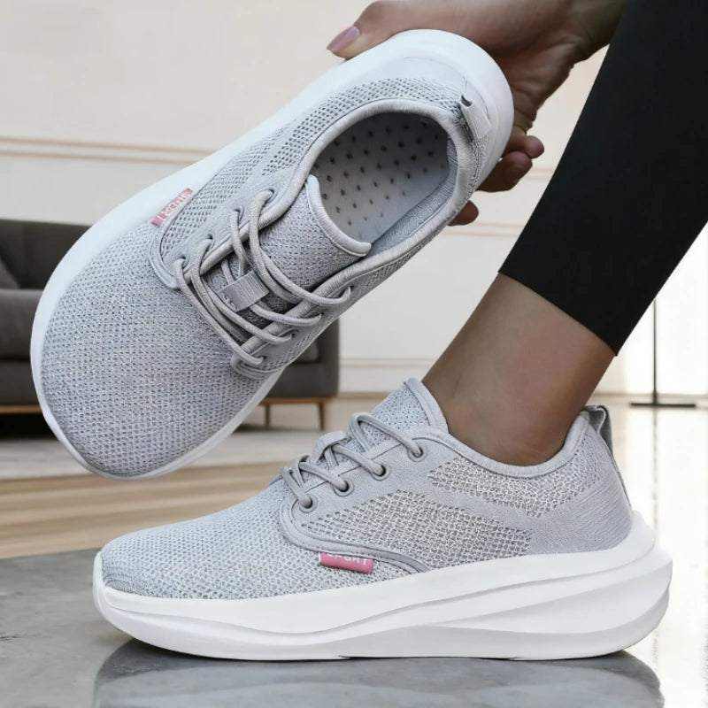 Women's Breathable Mesh Wide Toe Fitness Sneakers | ZULIWAGN Women's Sneakers Axl