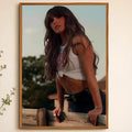 Ella Langley Peel-and-Stick PVC Wall Poster – HD Music Art Wall Art Poster Axl White01 40X50cmNoframe