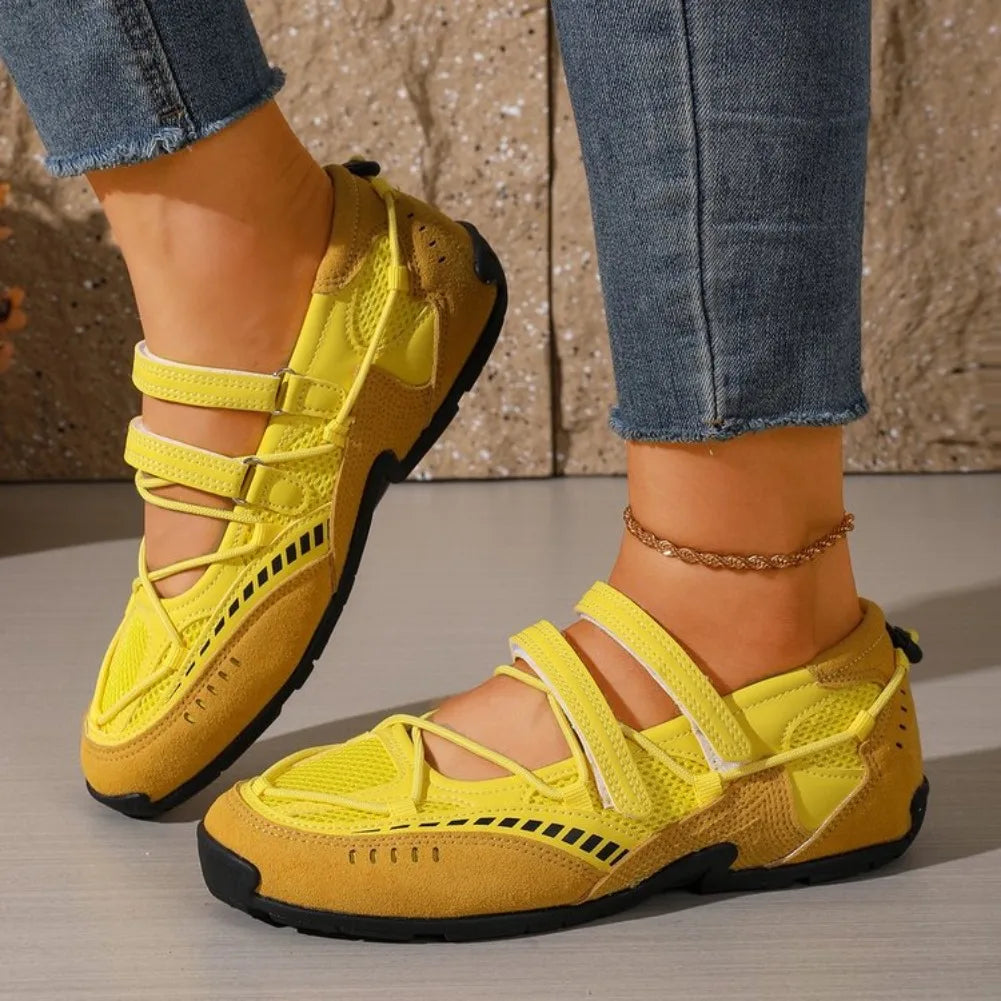 Women's Mary Jane Flats – Breathable Mesh Casual Shoes Mary Jane Flats Axl