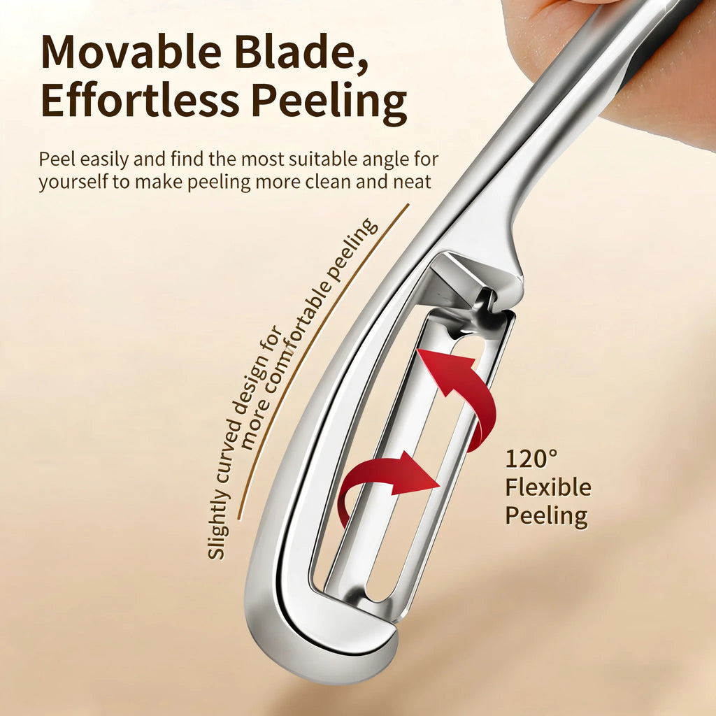PLYS Stainless Steel Peeler – Fruit & Vegetable Kitchen Tool Vegetable Peeler Axl
