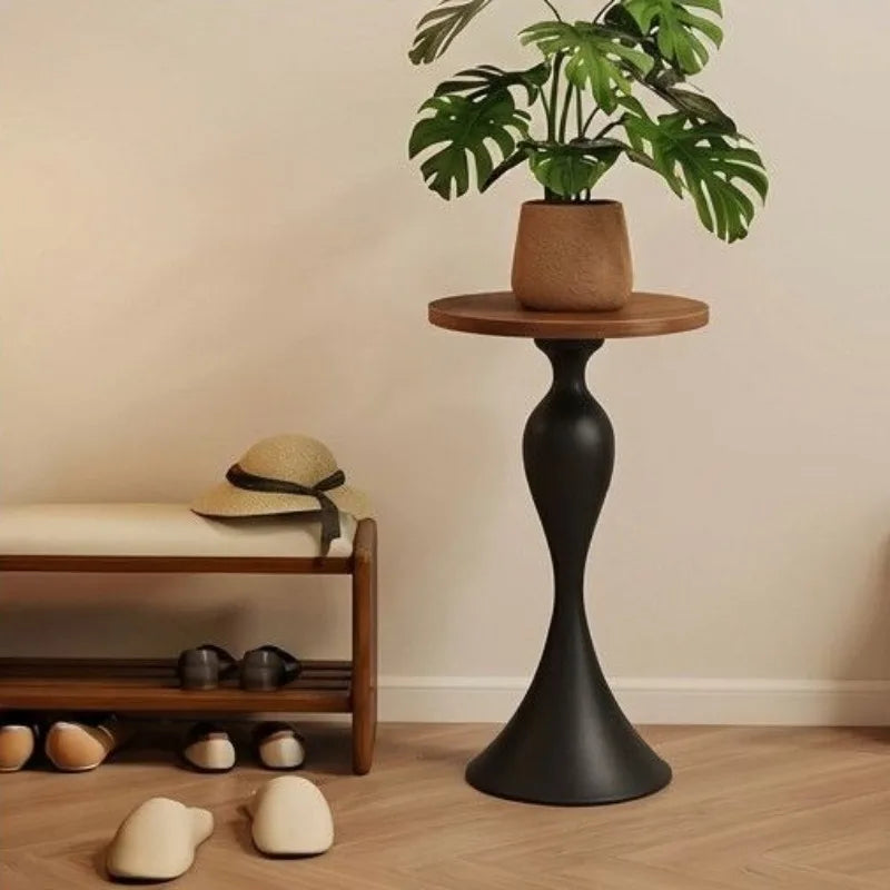Round Modern Side Table – Minimalist Metal Coffee Table Round Side Table Axl