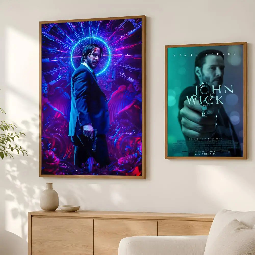 Keanu Reeves Self-Stick HD Wall Art Poster – Waterproof Decor Wall Art Poster Axl