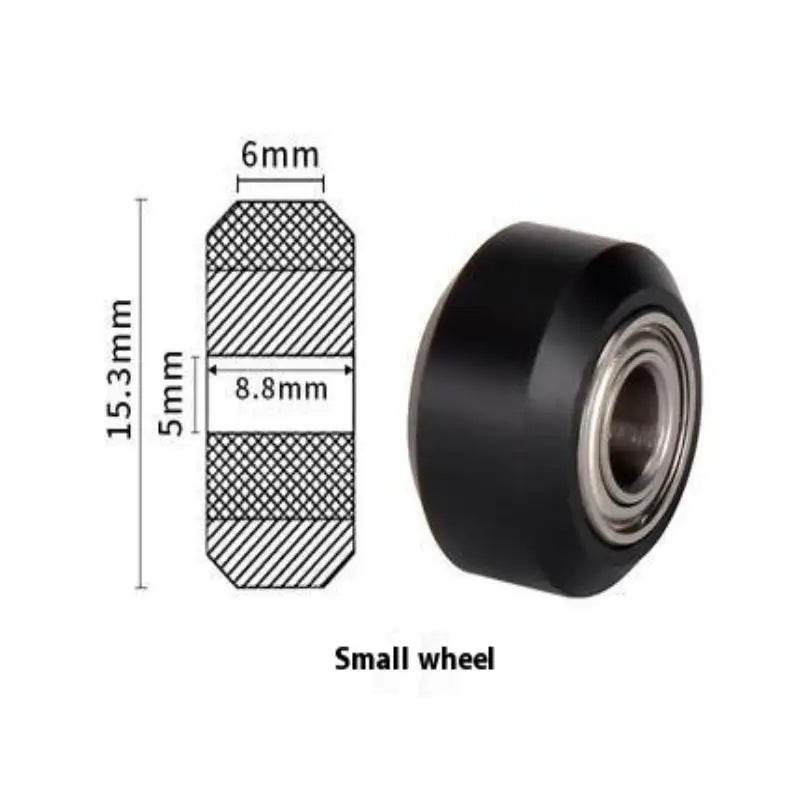 POM V-Slot Idler Pulley Wheel with Bearing for 3D Printer 3D Printer Pulley Axl A2
