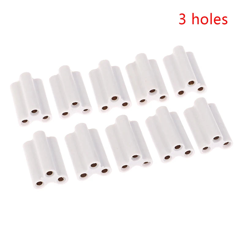 10-Pack T5 T8 LED Fluorescent Tube Connectors – 2 & 3 Pin Tube Lamp Connectors Axl 3hole