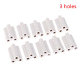 10-Pack T5 T8 LED Fluorescent Tube Connectors – 2 & 3 Pin Tube Lamp Connectors Axl 3hole