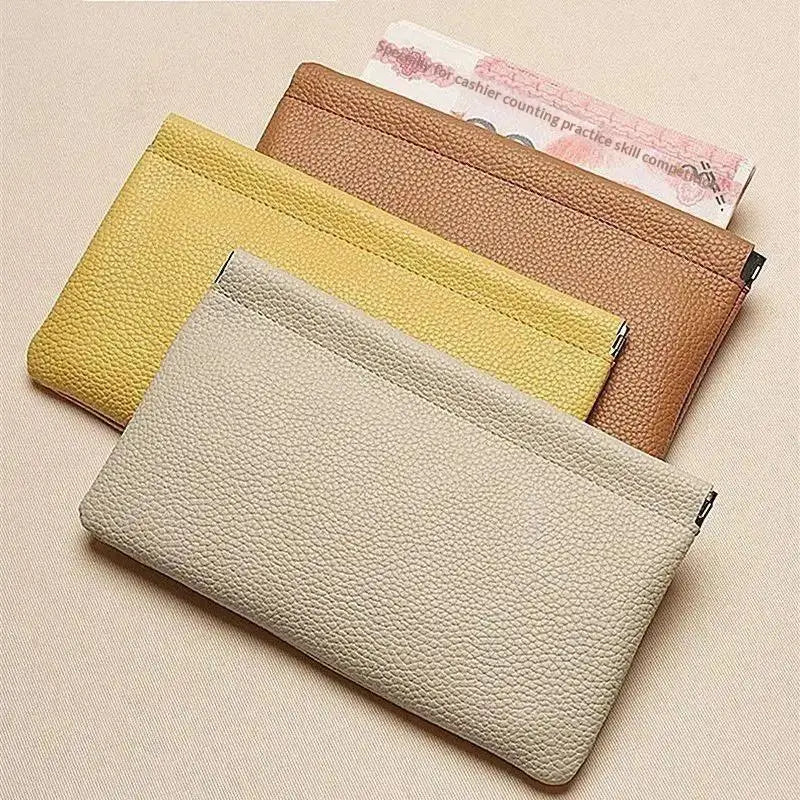 Self-Closing PU Leather Wallet – Passport & Card Organizer PU Leather Wallet Axl