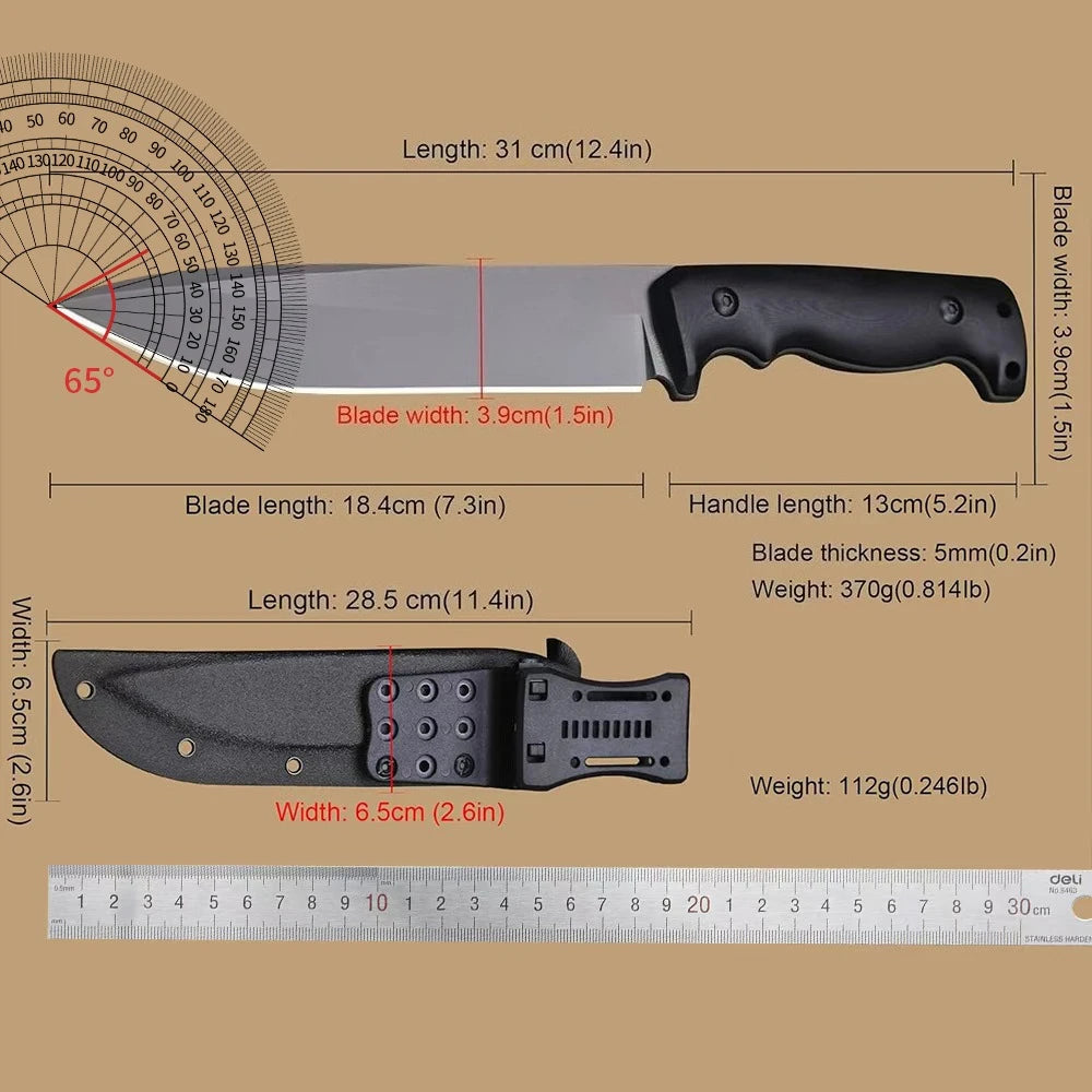 PLYS Stainless Steel Cleaver Knife – High-Hardness Meat Chopper Cleaver Knife Axl